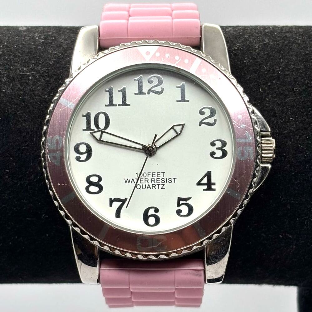 Pink & Silver Men's Watch